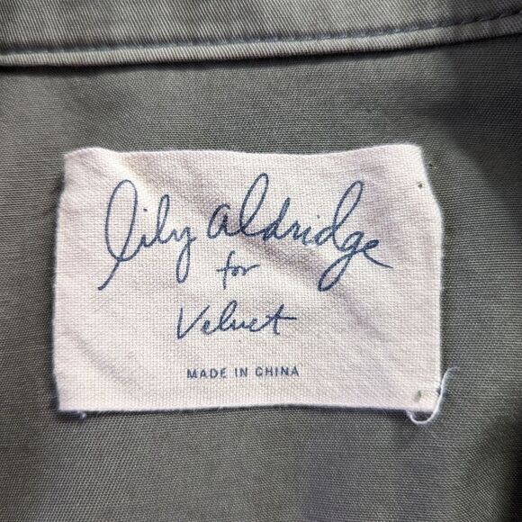 Lily Aldridge For Velvet Utility Preppy Cozy Military Rock Glam Layer Jacket XS - Picture 2 of 13